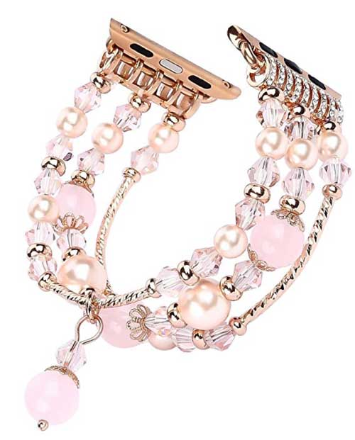 Faux Pearl Beads Apple Watch λουράκι
