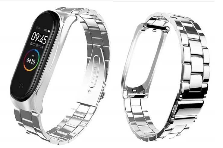 Καλύτερος χάλυβας ιμάντας για Mi Band 4 - Cool Metal Trendy Strap