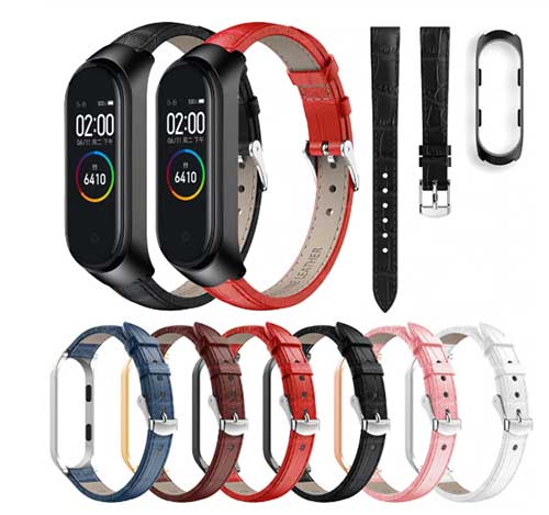  Δερμάτινο λουράκι για Xiaomi Mi Band 4