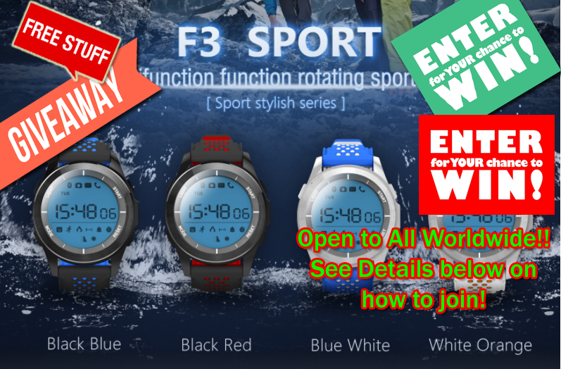 Νο.1 F3 Smartwatch International Giveaway! - με διάρκεια ζωής μπαταρίας 1 έτους