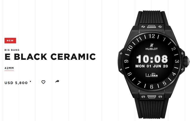 Crazy Pricey Hublot Big Bang E Smartwatch - Χαρακτηριστικά και χαρακτηριστικά