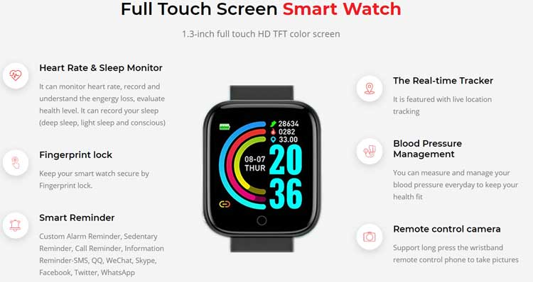 Kaizen-Smart-Watch-Χαρακτηριστικά