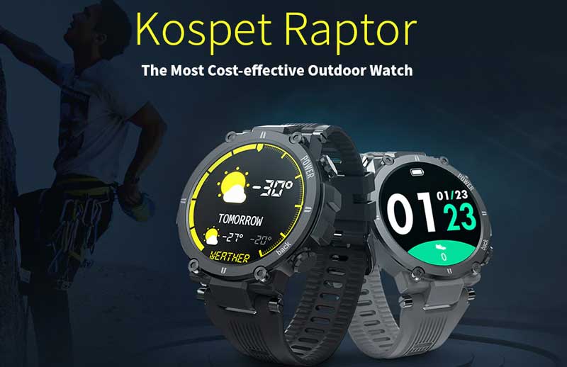 Kospet Raptor Outdoor Smartwatch - Αναθεώρηση χαρακτηριστικών