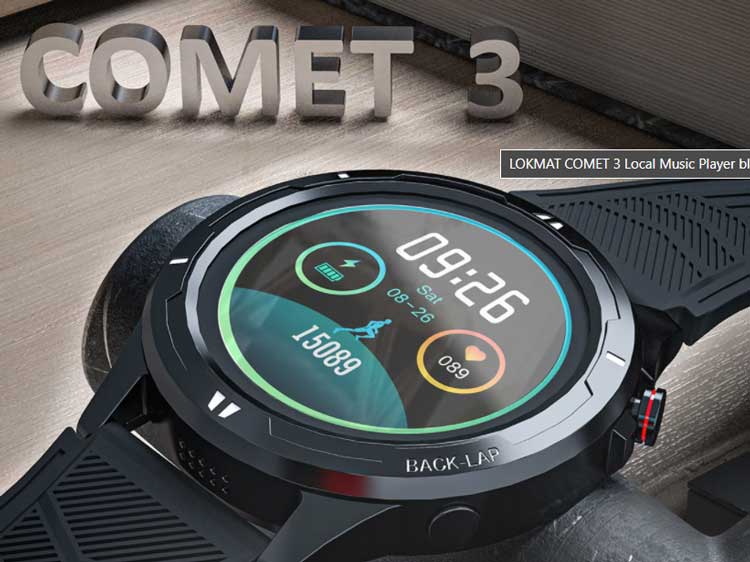 LOKMAT Comet 3 Smartwatch - Επανεξέταση των χαρακτηριστικών, με Bluetooth Call, Music Player