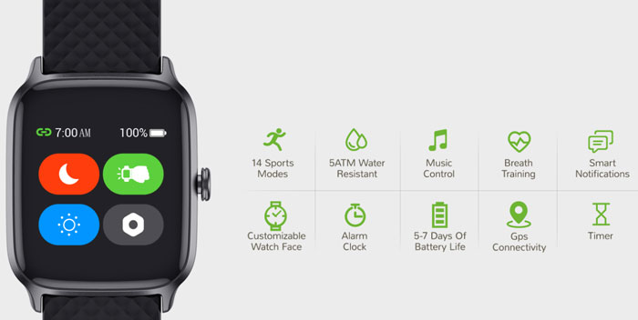 Μοντέλο LetsFit-Smartwatch-EW1