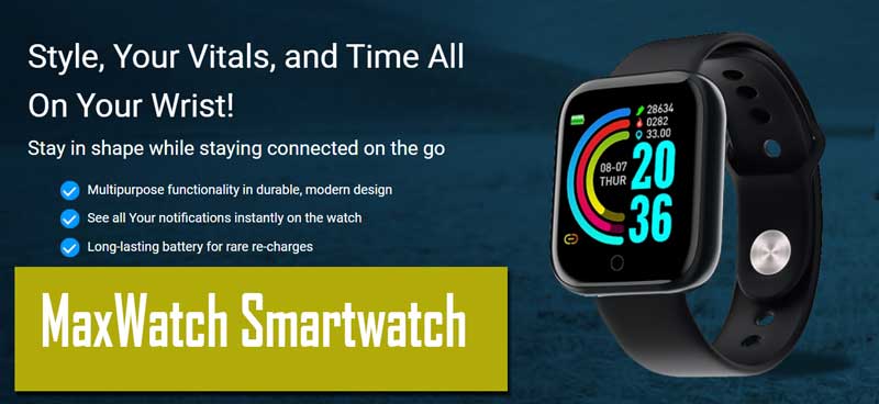 χαρακτηριστικά smartwatch maxwatch