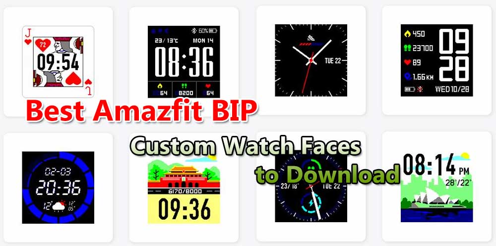 Τα καλύτερα πρόσωπα Amazfit BIP Custom Watch για λήψη