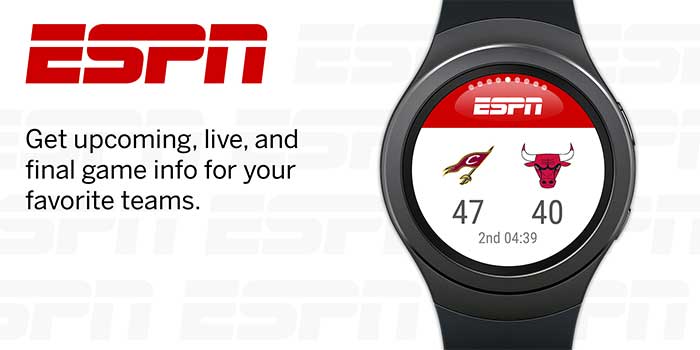Εφαρμογή ESPN για το Galaxy Watch Active 2