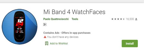 Mi Band 4 Watch Faces από τον Paolo Quattrociocchi