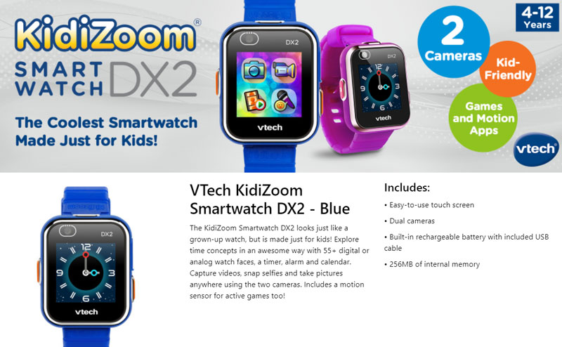 Χαρακτηριστικά VTech-KidiZoom-DX2-Smartwatch