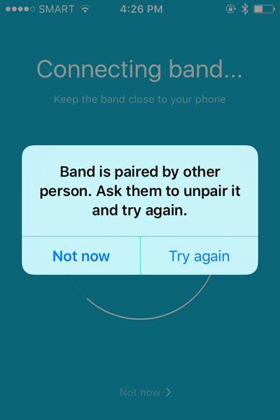 band-is-paired by-other-person