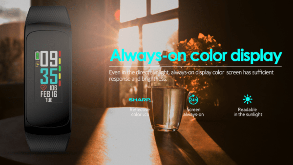 Zeblaze Plug C - Αντανακλαστική οθόνη Smartband