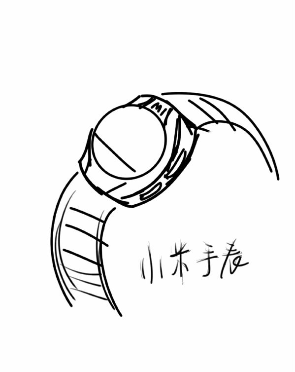 Xiaomi-Smartwatch-Σκίτσο