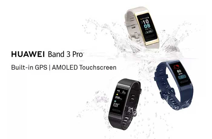 Huawei Band 3 Pro SmartBand - Οθόνη AMOLED + Ενσωματωμένο GPS