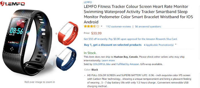 LEMFO Fitness Trackers & Smartwatch Deal στο Amazon Coupon Code Inside